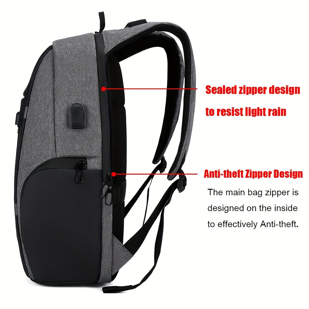 Large Capacity Anti-theft Men's Laptop Backpack