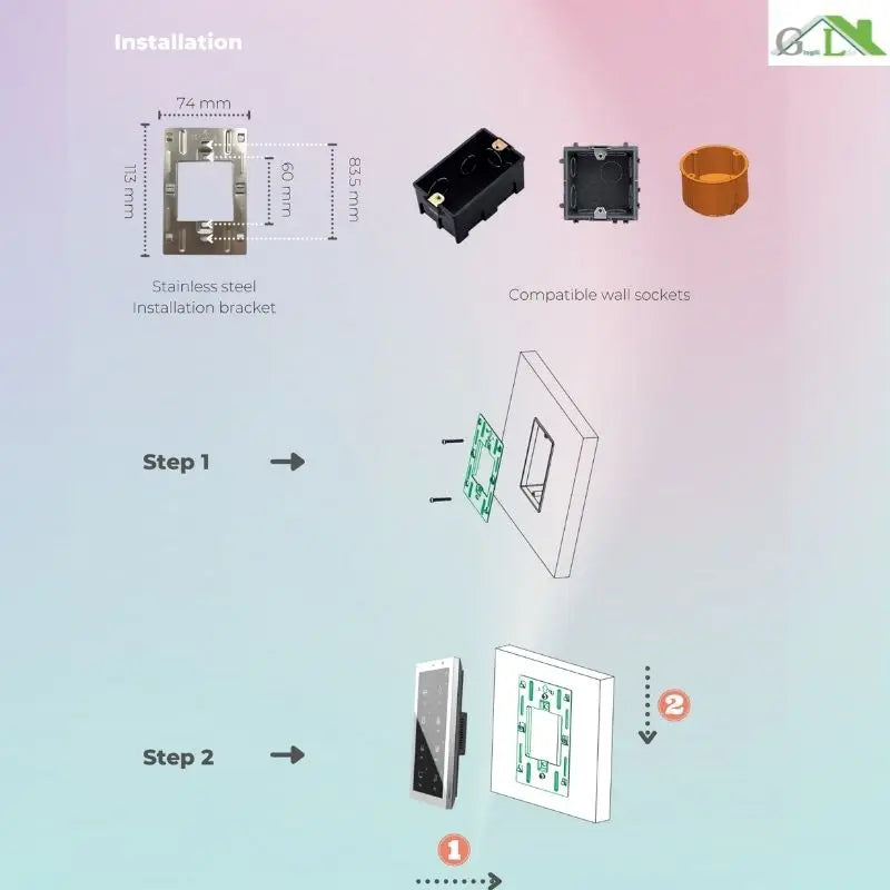Smart Home Panel 5.7' Touch Screen Android Control Smart Switch Changeover Switch