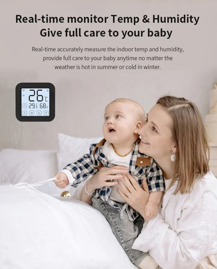 WiFi IR Universal Remote Temperature Humidity Sensor Remote Control with LED Screen