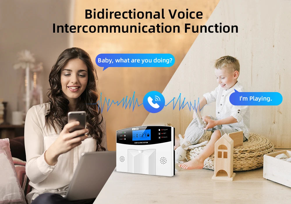 GSM WiFi Smart Alarm System Wireless With APP Control Works with Alexa