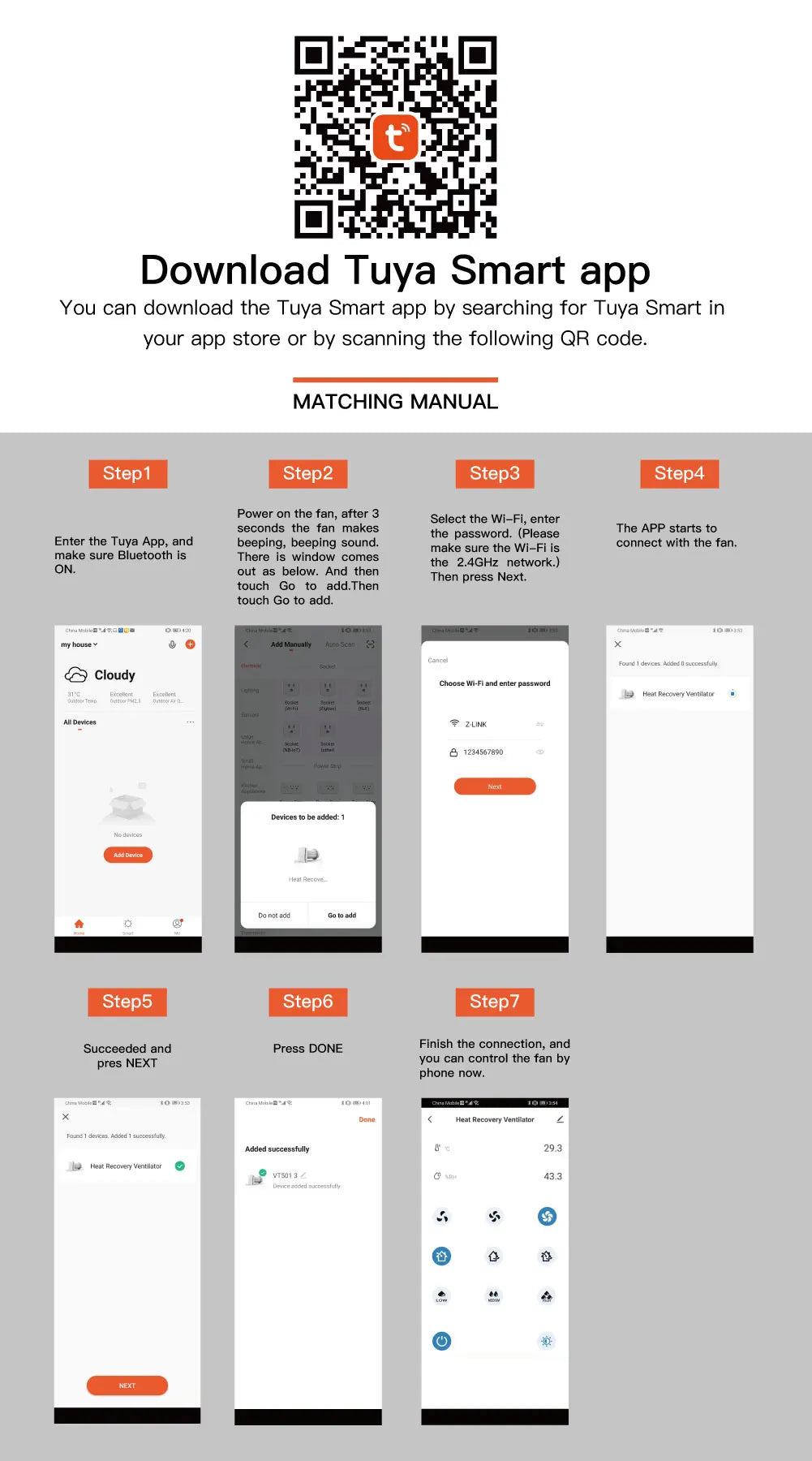 Decentralized Ventilation System With Heat Recovery Single Room ERV VT501