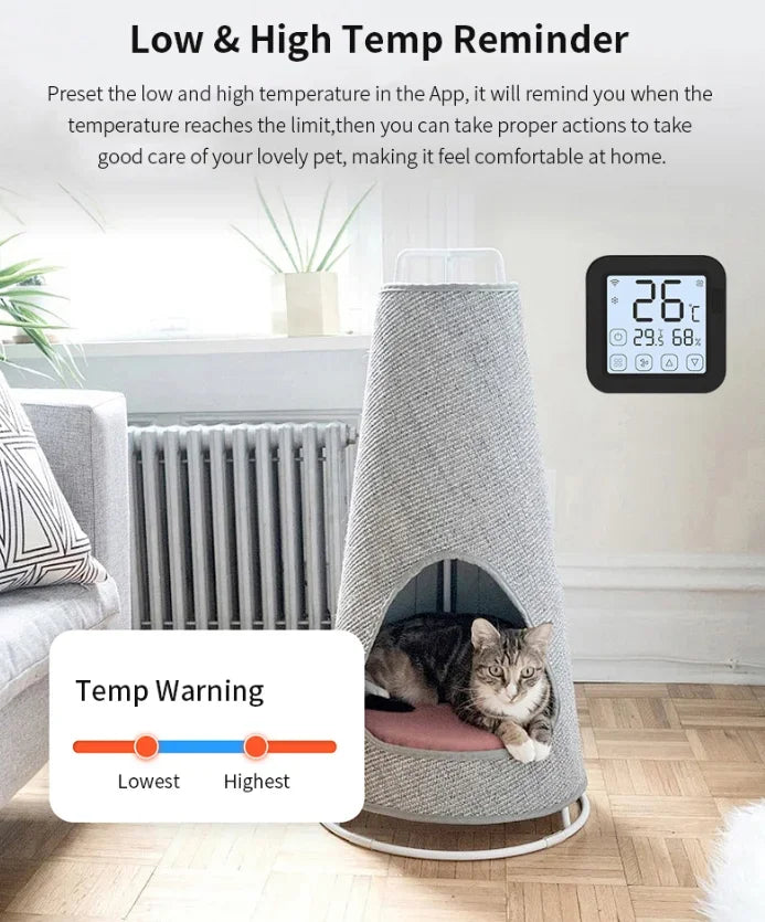 WiFi IR Universal Remote Temperature Humidity Sensor Remote Control with LED Screen