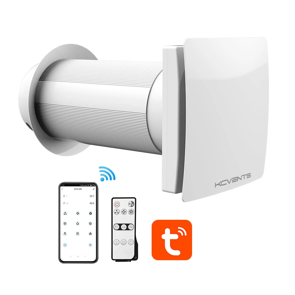 Decentralized Ventilation System With Heat Recovery Single Room ERV VT501