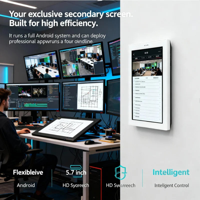 Smart Home Panel 5.7' Touch Screen Android Control Smart Switch Changeover Switch