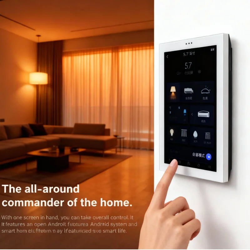 Smart Home Panel 5.7' Touch Screen Android Control Smart Switch Changeover Switch