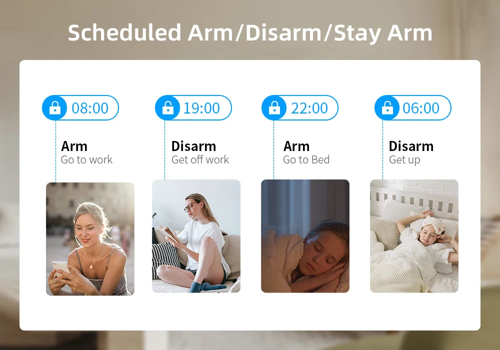 GSM WiFi Smart Alarm System Wireless With APP Control Works with Alexa